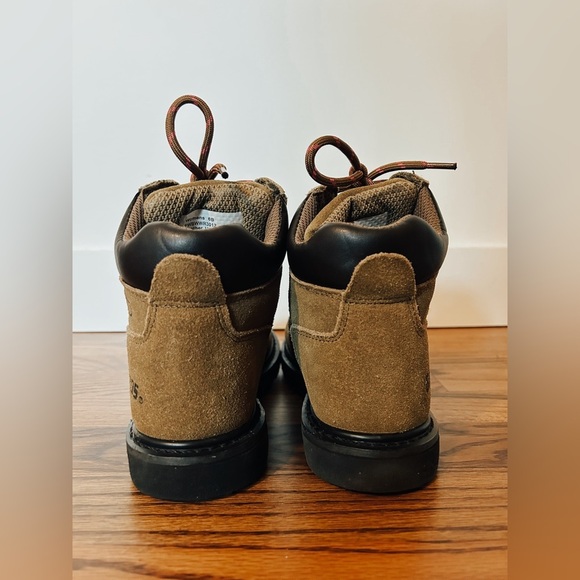 Brazos Work Force Womens Steel Toe Brown Leather Safety Boot, Size 6 - Picture 8 of 8